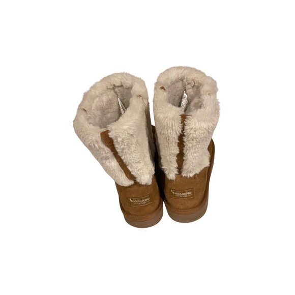 Koolaburra by UGG Aubrei Mini Booties Size 8 Women’s Brown Suede Faux Shearling - Picture 5 of 10